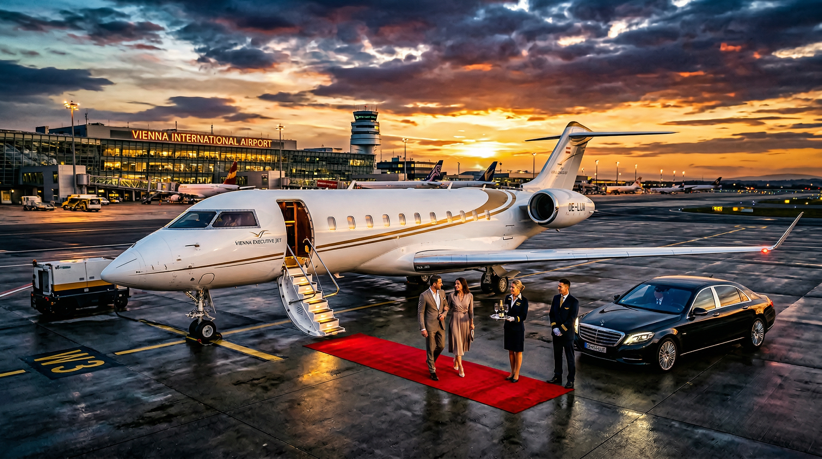 Luxury private jet Vienna